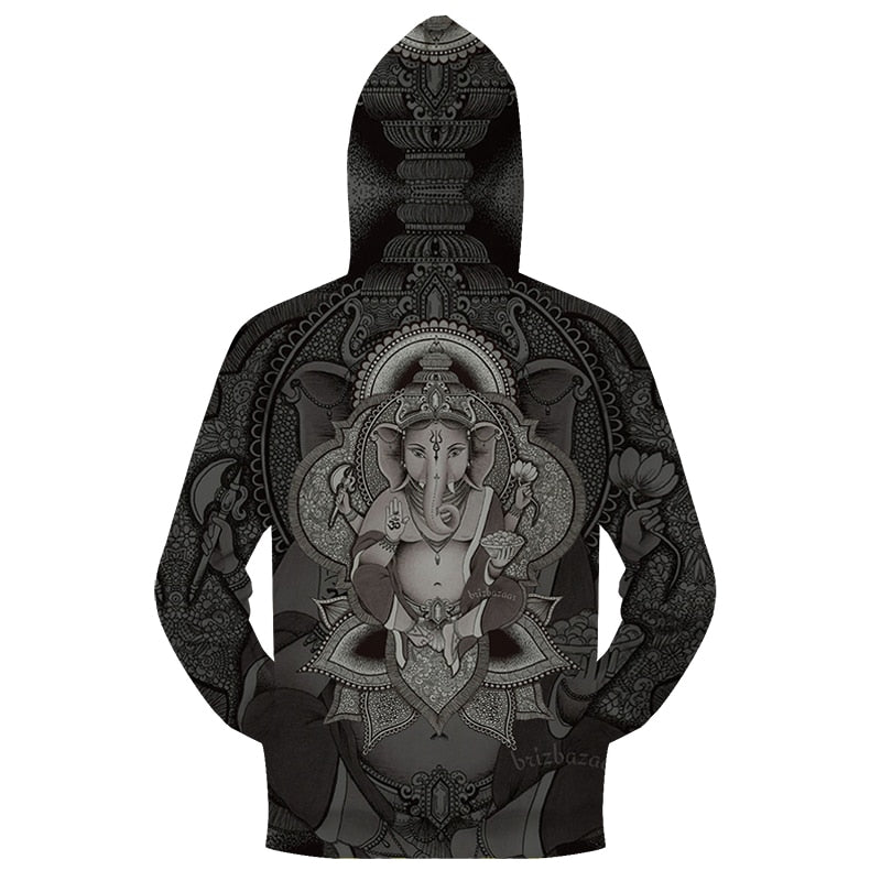 Ganesha Zip-up Hoodie