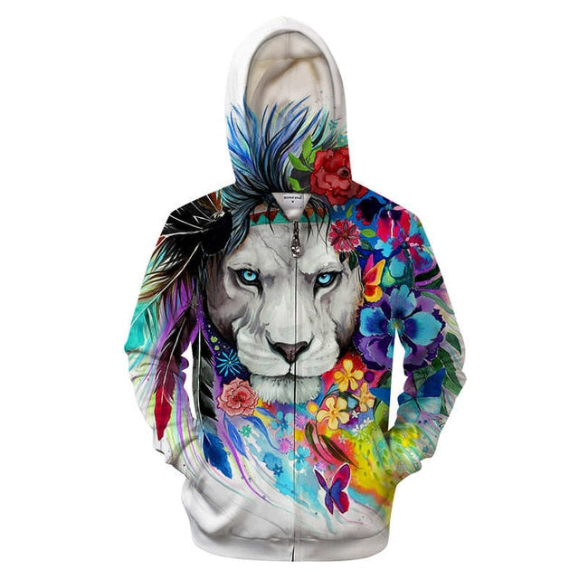 King of the Jungle Zip-up Hoodie