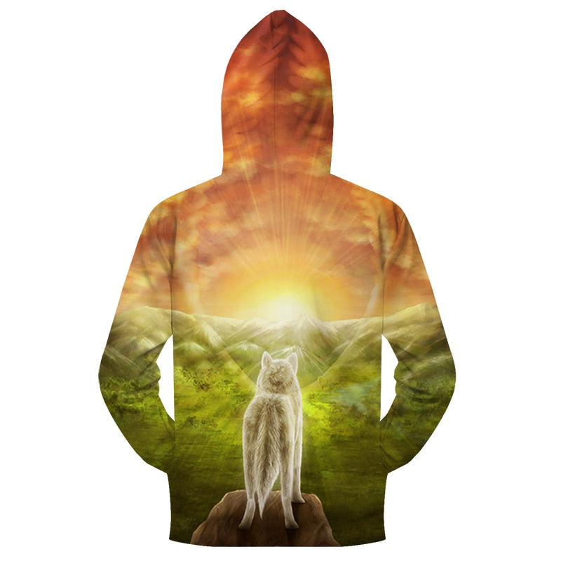 Wolf Possibilities Zip-up Hoodie