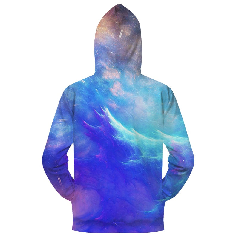 Blue & Purple Sky Zip-up Hoodie