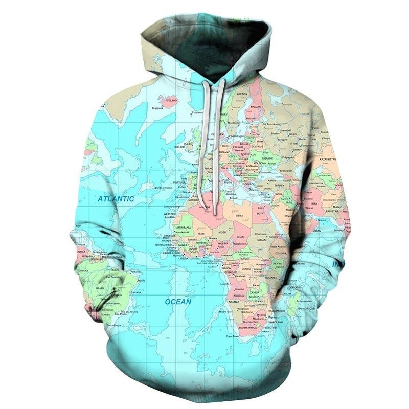 World Map Hoodie