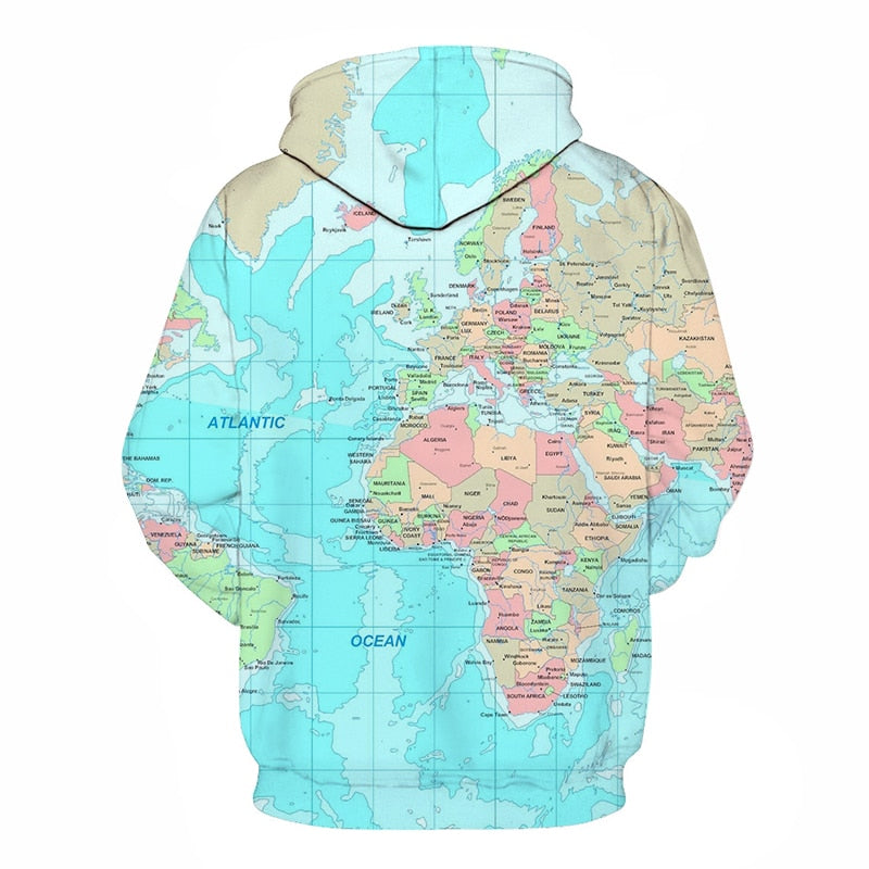 World Map Hoodie