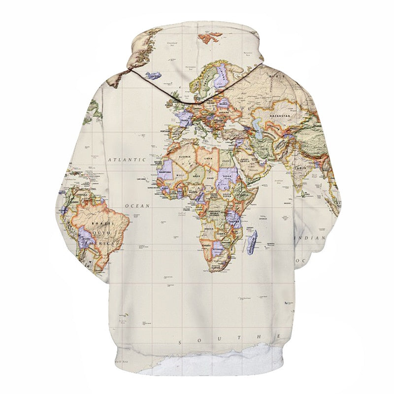 World Map Hoodie