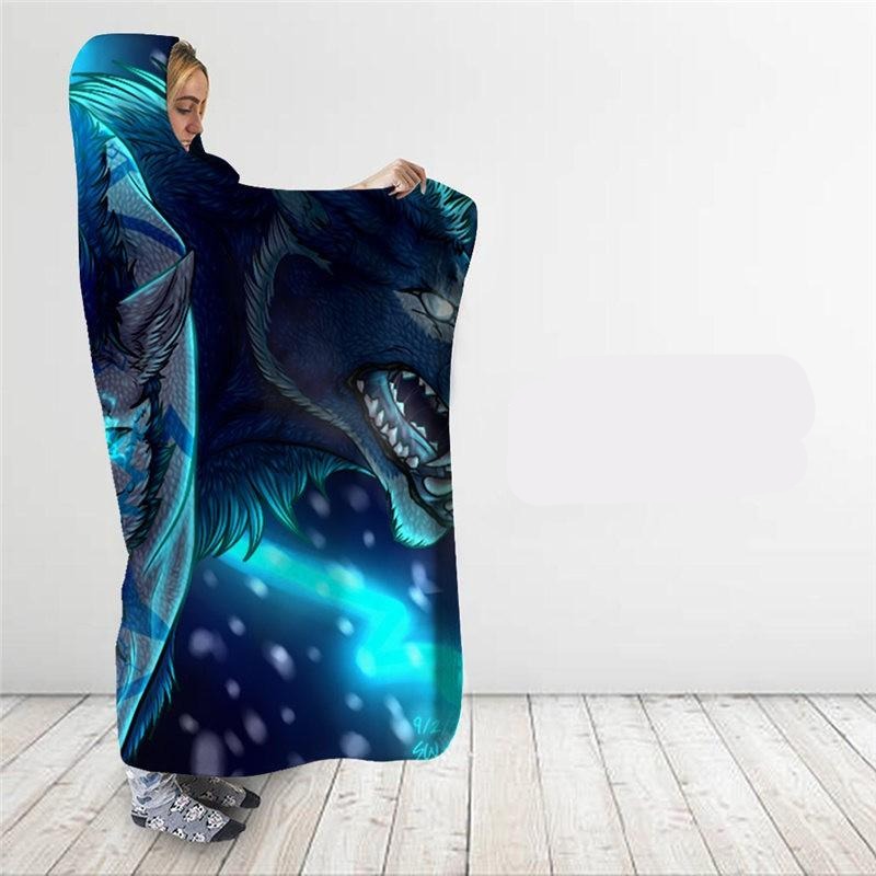 3 Headed Creature Blanket Hoodie